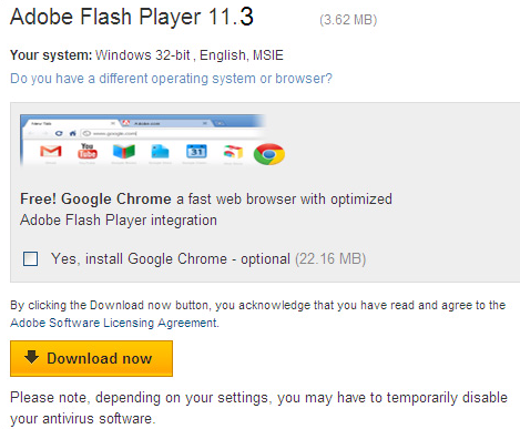 Adobe flash player for mac issues sending